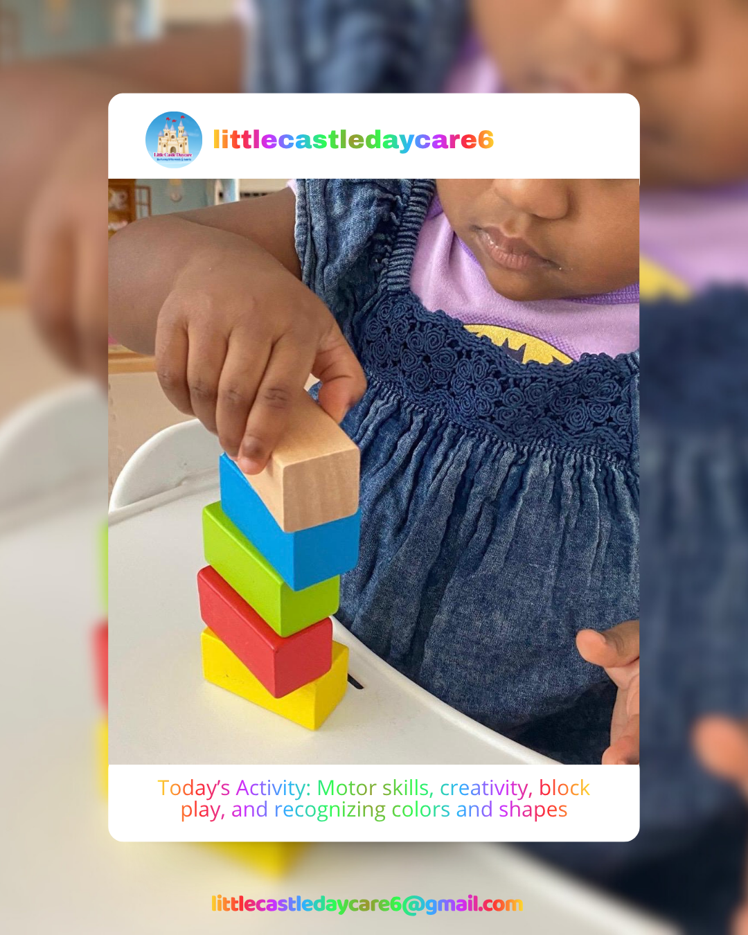 Atividade do dia — Little Castle Daycare